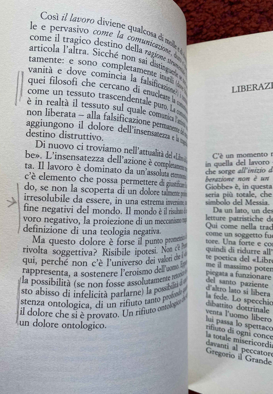 Il lavoro di Giobbe, Antonio Negri, SugarCo, 1990