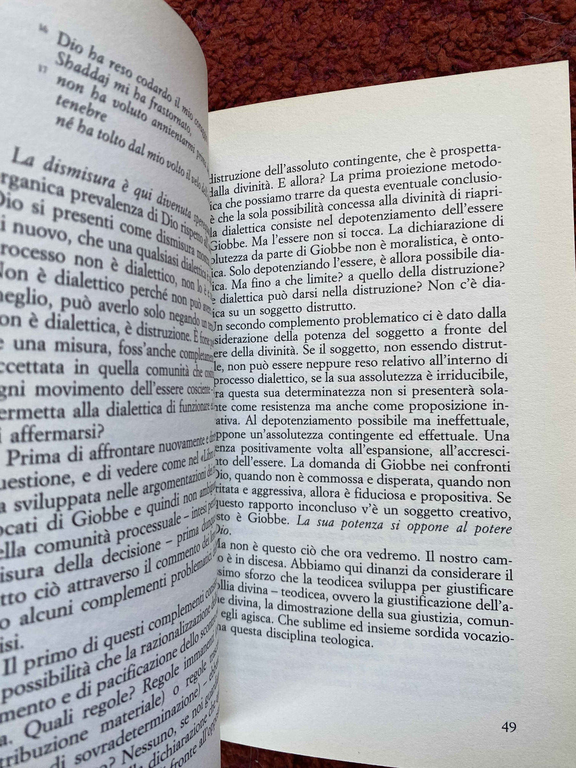 Il lavoro di Giobbe, Antonio Negri, SugarCo, 1990