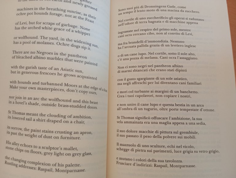 il levriero di Tiepolo, Derek Walcott, Adelphi, 2005