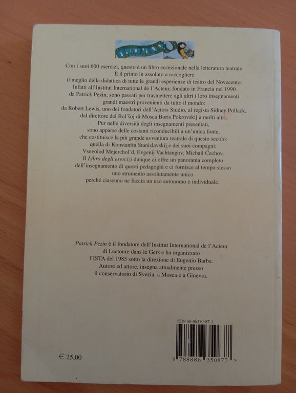 Il libro degli esercizi per attori, Patrick Pezin, Dino Audino …