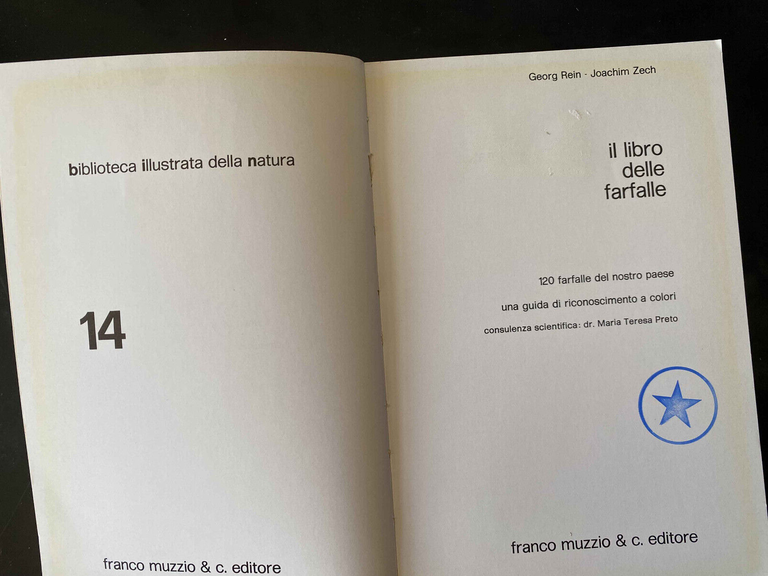 Il libro delle farfalle, Muzzio, 1975