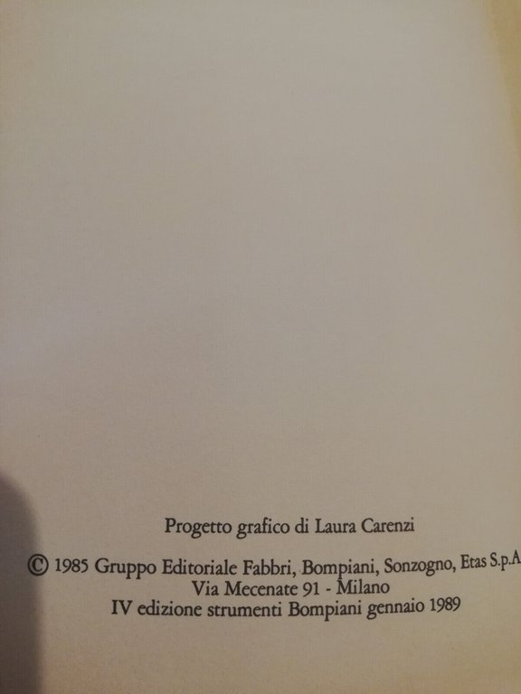 Il linguaggio dell'arte, Omar Calabrese, Bompiani, 1989