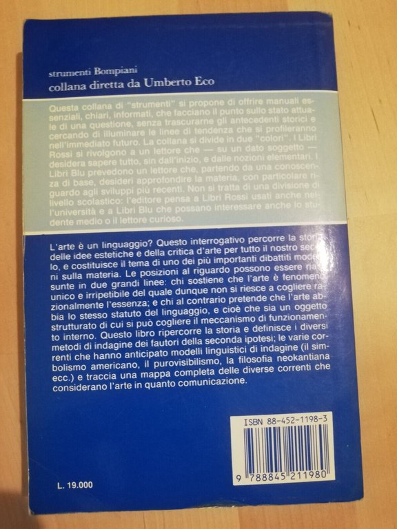 Il linguaggio dell'arte, Omar Calabrese, Bompiani, 1996