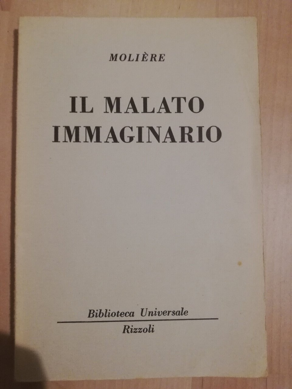 Il malato Immaginario, Moliere, 1962, BUR Rizzoli