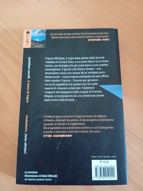 Il mare di legno, Jonathan Carroll, Lain, 2004
