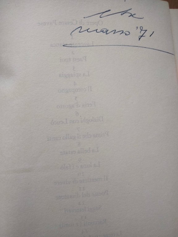 Il mestiere di vivere, Cesare Pavese, Einaudi, 1968 | Immagine Gallery 5