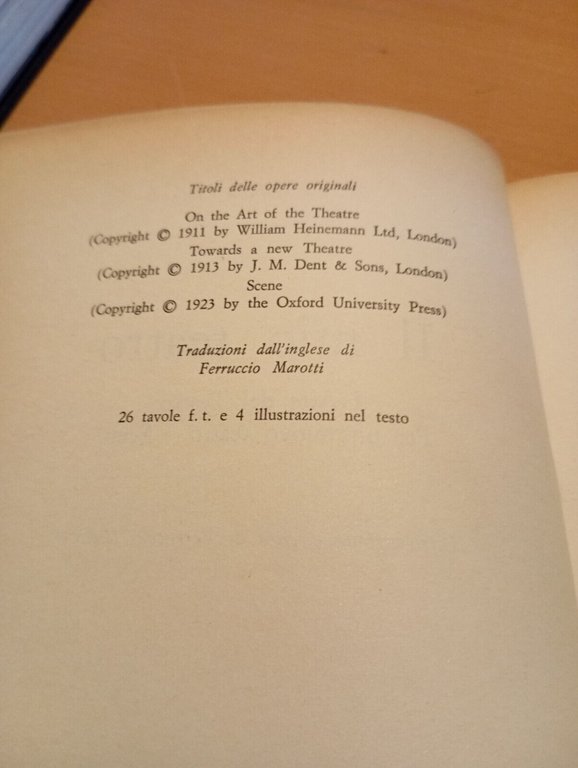 Il mio teatro, Edward Gordon Craig, Feltrinelli, 1971, Molto raro