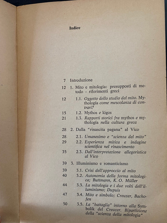 Il mito, A cura di Furio Jesi, ISEDI, 1973