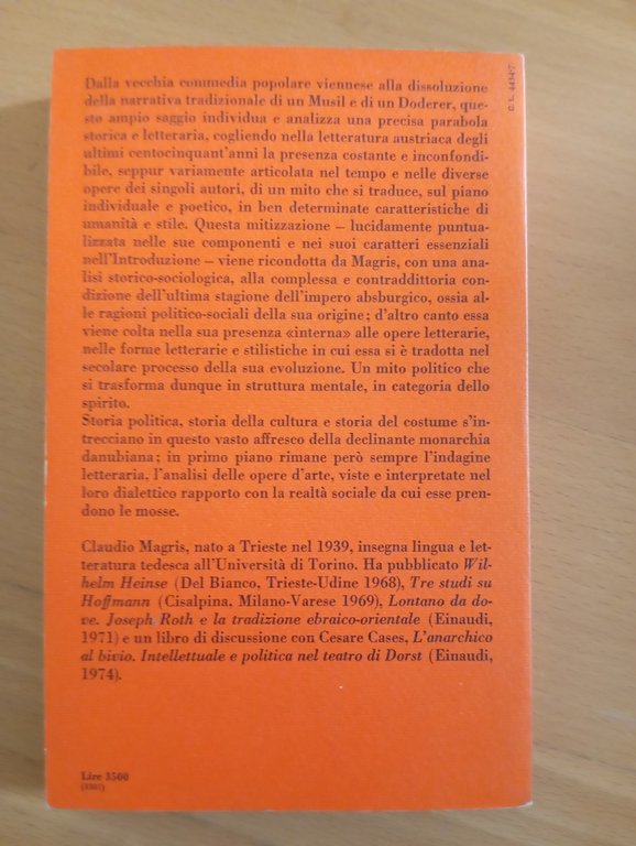Il mito asburgico nella letteratura austriaca moderna, C. Magris, Einaudi, … | Immagine Gallery 6