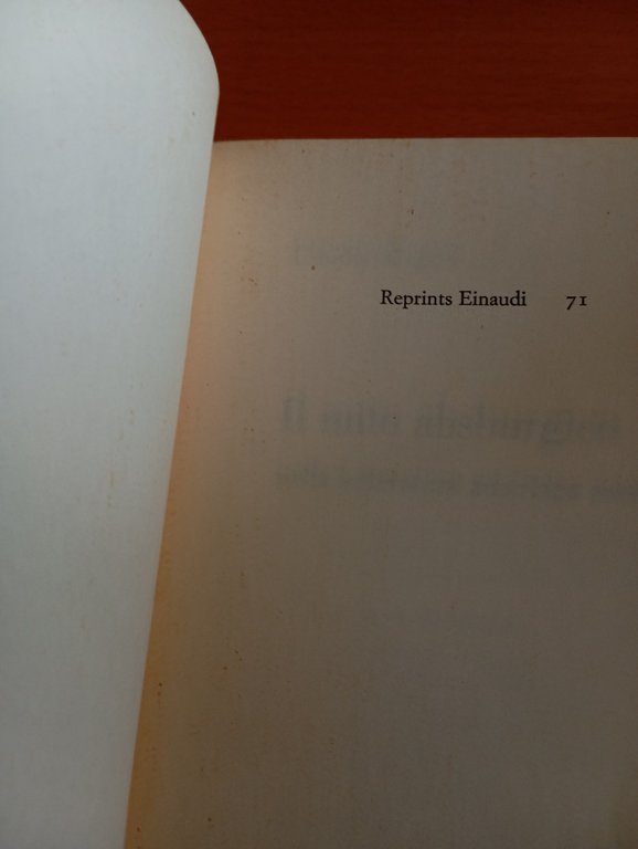 Il mito asburgico nella letteratura austriaca moderna, C. Magris, Einaudi, … | Immagine Gallery 7