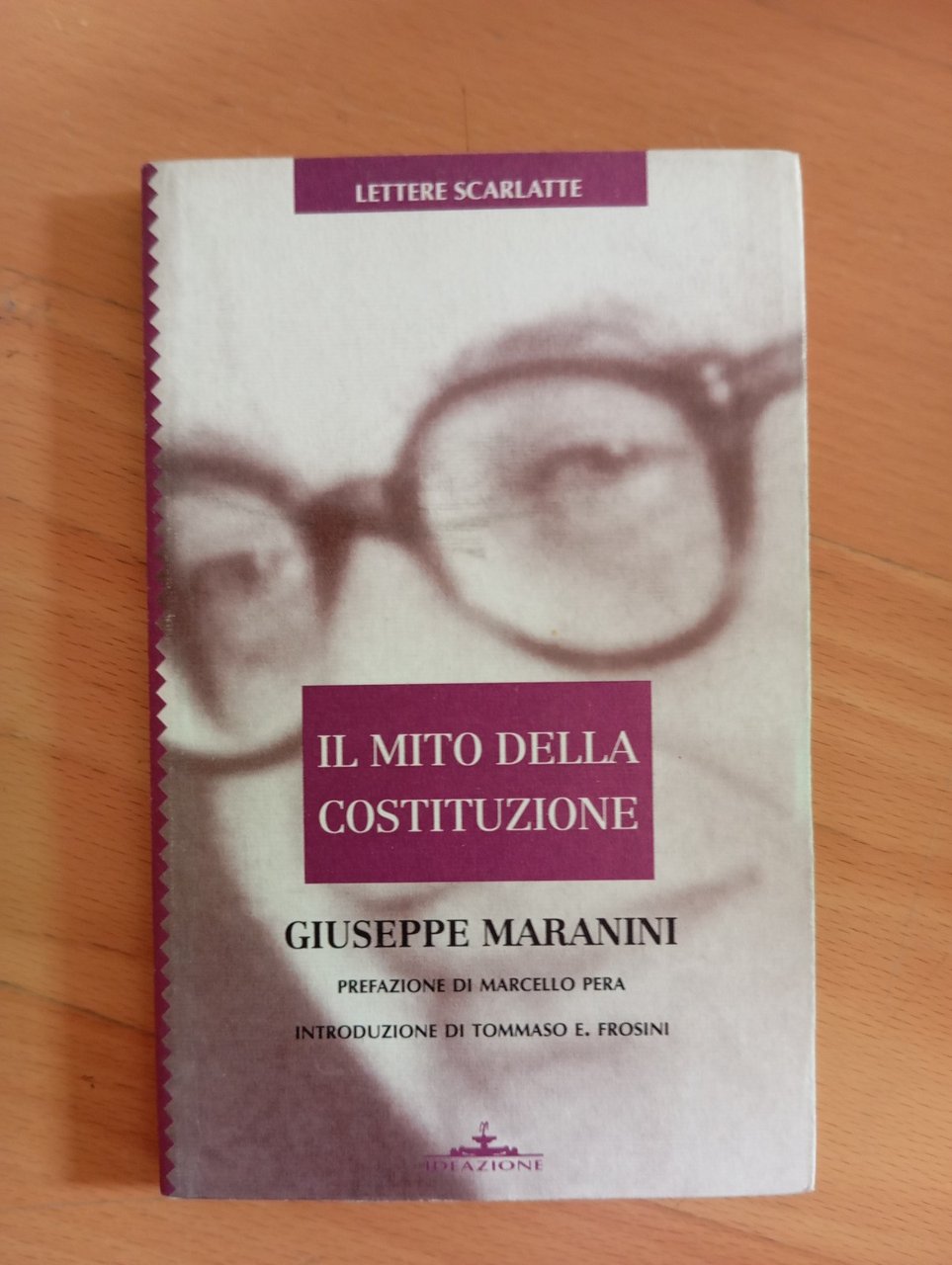 Il mito della costituzione, Giuseppe Maranini, Ideazione, 1996 | Immagine principale