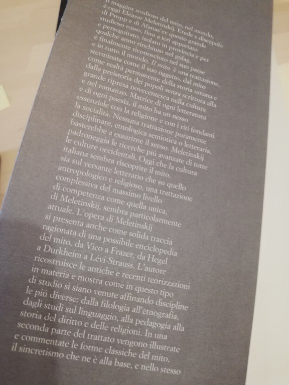 Il mito, Eleazar M. Meletinskij, Editori Riuniti, 1993