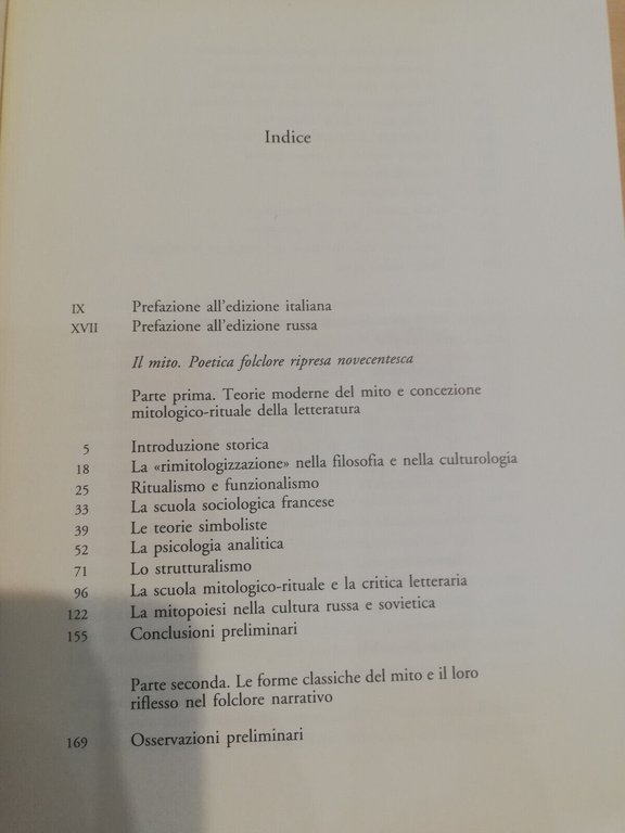 Il mito, Eleazar M. Meletinskij, Editori Riuniti, 1993