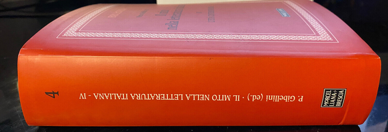 Il mito nella letteratura italiana, vol. IV, Pietro Gibellini, Morcelliana …