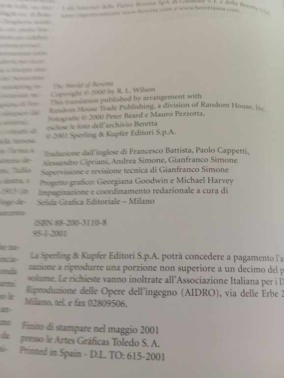 Il mondo Beretta una leggenda internazionale, R. L. Wilson, Sperling … | Immagine Gallery 9
