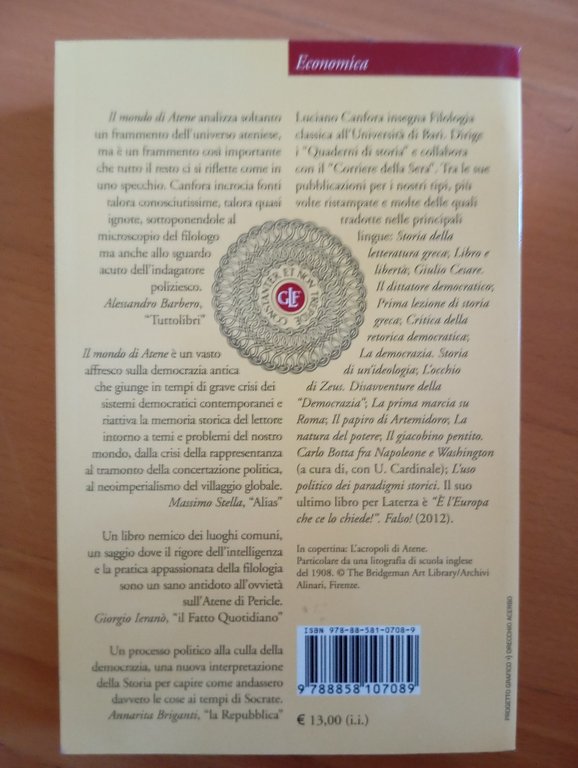 Il mondo di Atene, Luciano Canfora, Laterza, 2013, nuovo | Immagine Gallery 4