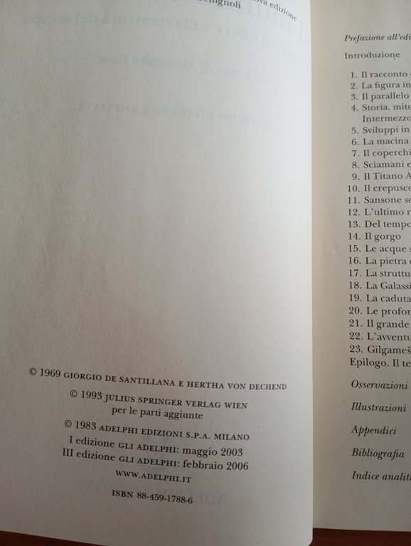 Il mulino di amleto, G. de Santillana - H. von …