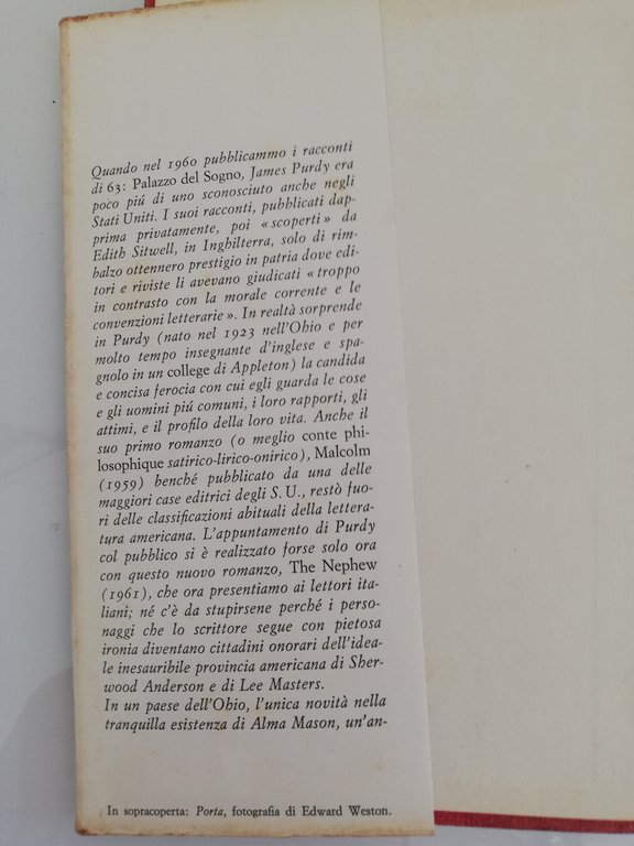 Il nipote, James Purdy, 1963, Einaudi, I coralli, Prima edizione