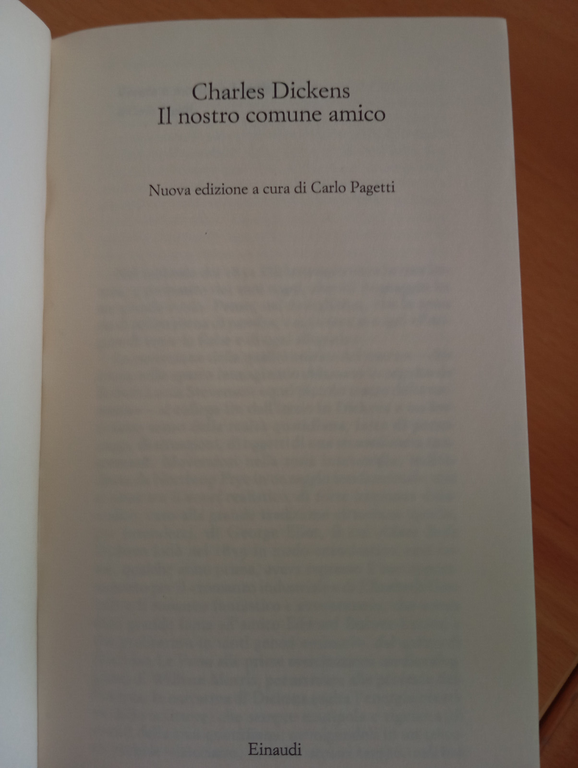 Il nostro comune amico, Charles Dickens, Einaudi, 2002