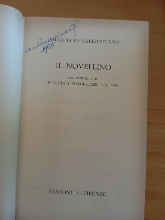 Il novellino, Masuccio salernitano, Sansoni, 1957 | Immagine Gallery 8