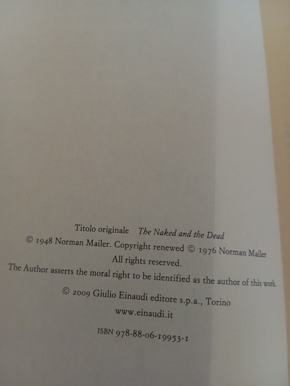 Il nudo e il morto, Norman Mailer, Einaudi, 2009 | Immagine Gallery 7