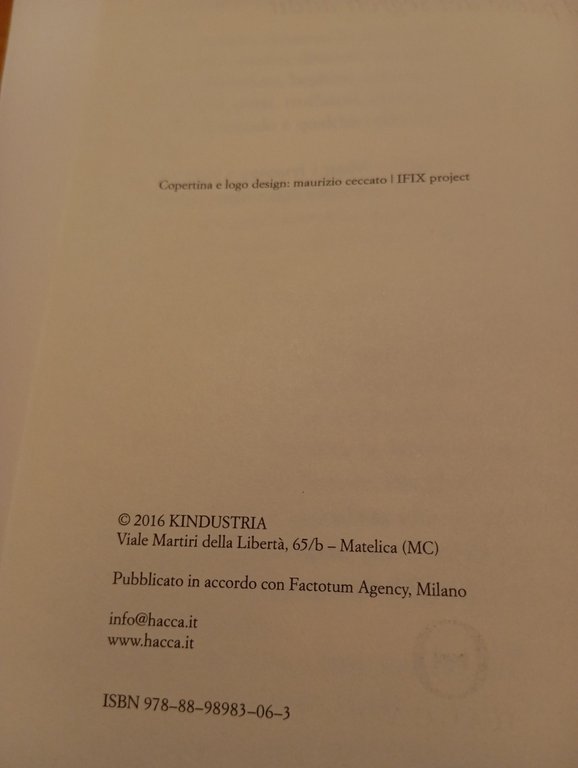 il paese dei segreti addii, Mimmo Sammartino, Hacca, 2016