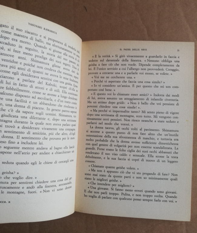 Il paese delle nevi, Yasunari Kawabata, 1966, Il bosco Mondadori