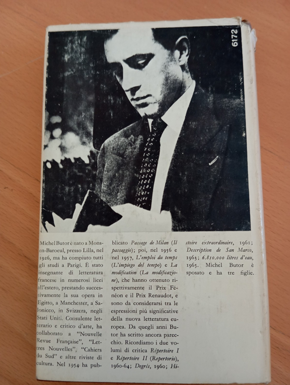 Il passaggio, Michel Butor, Mondadori, 1966, Prima edizione