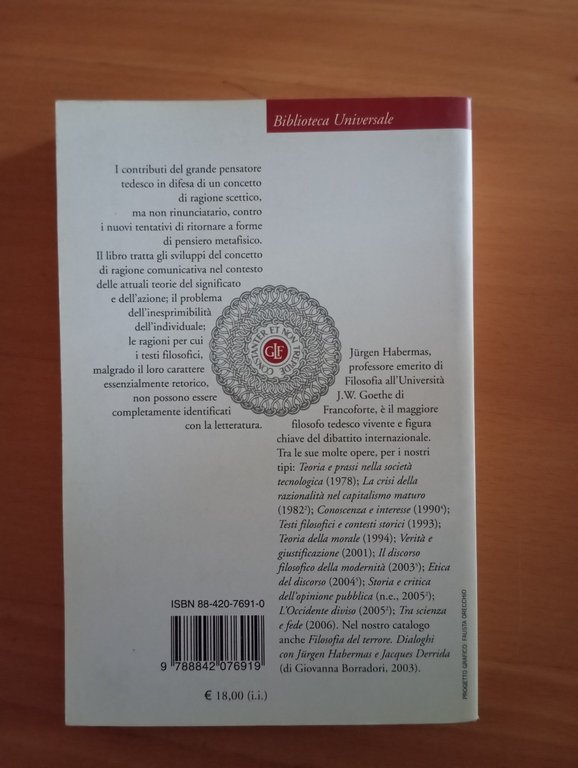 Il pensiero post-metafisico, Jurgen Habermas, Laterza, 2006 | Immagine Gallery 4