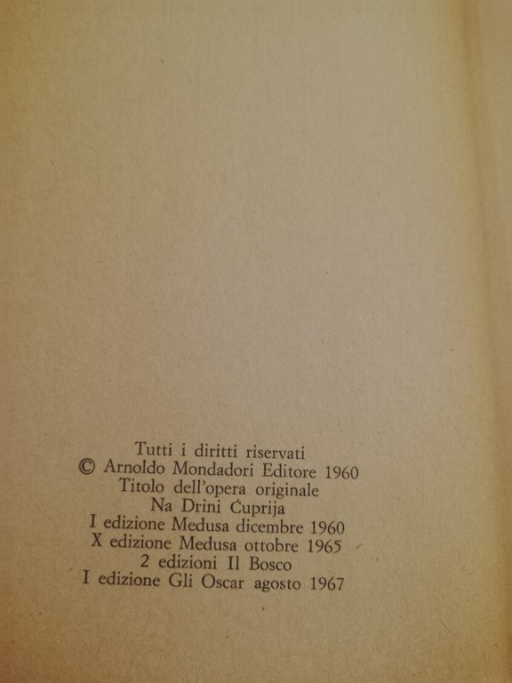 Il ponte sulla Drina, Ivo Andrić, 1967, Oscar Mondadori