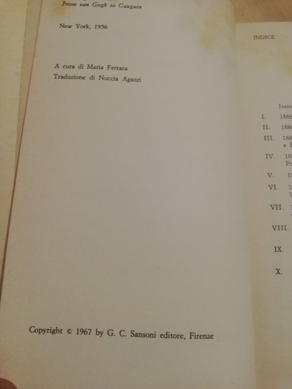 Il post-impressionismo J. Rewald, 1967, Sansoni