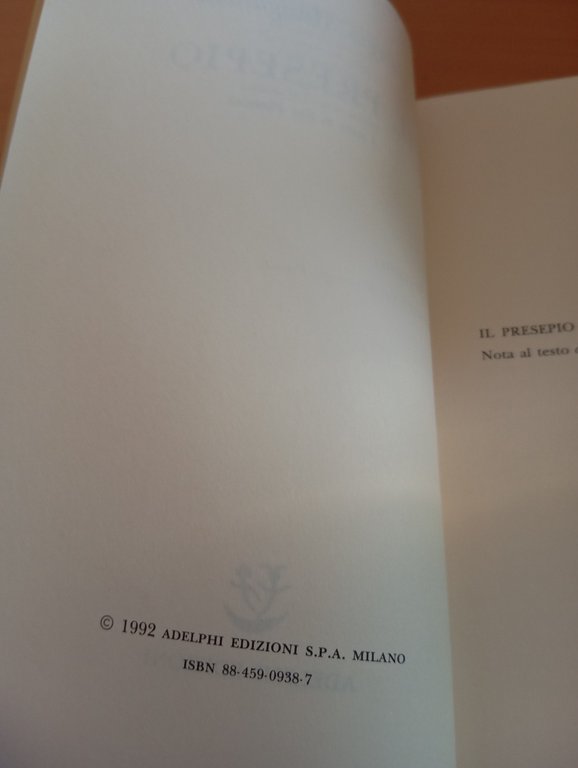 Il presepio, Giorgio Manganelli, Adelphi, 1992