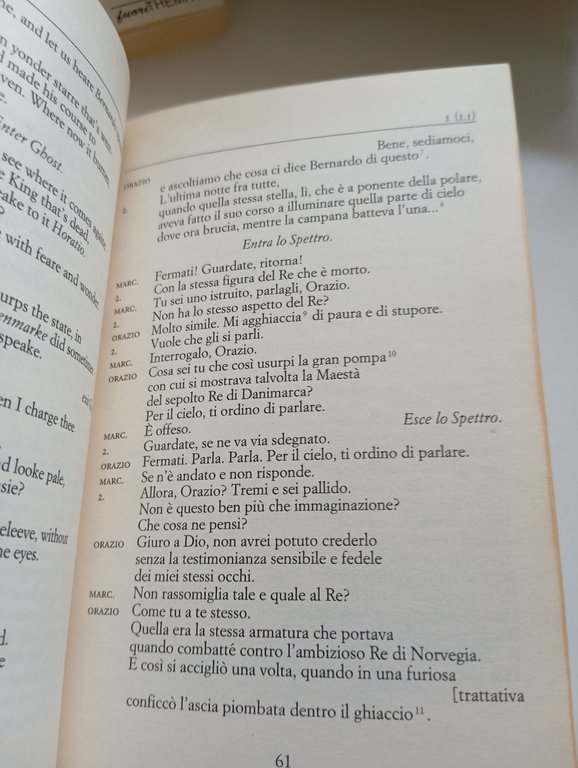Il primo Amleto, W. Shakespeare Alessandro Serpieri Testo a fronte …