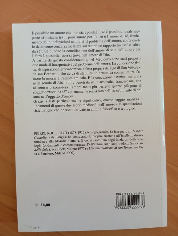 Il problema dell'amore nel Medioevo, Pierre Rousselot, Morcelliana, 2007