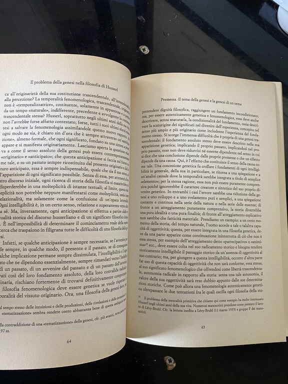 Il problema della genesi nella filosofia di Husserl, Jacques Derrida, …