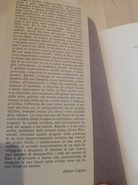 Il processo di Gilles de Rais, Georges Bataille, 1982, Guanda