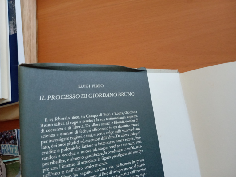 Il processo di Giordano Bruno, Luigi Firpo, Salerno Editrice, 1993