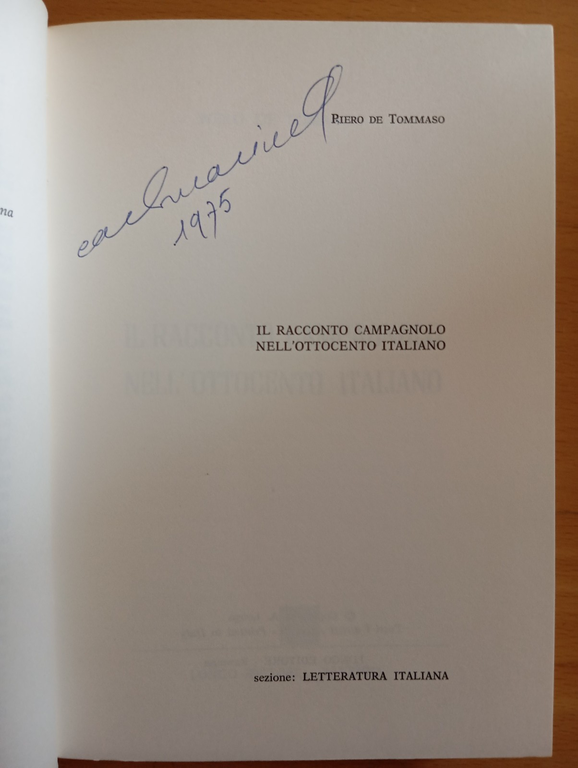 Il racconto campagnolo dell'Ottocento italiano, Piero De Tommaso, Longo, 1973 | Immagine Gallery 7