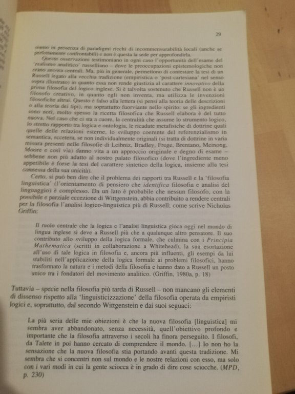 Il realismo analitico, logica primo Russell, Michele di Francesco, 1991, …