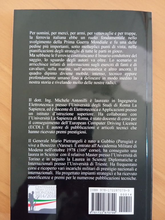 Il ruolo delle ferrovie nella Pirma guerra mondiale, Anonilli Piertangeli, …