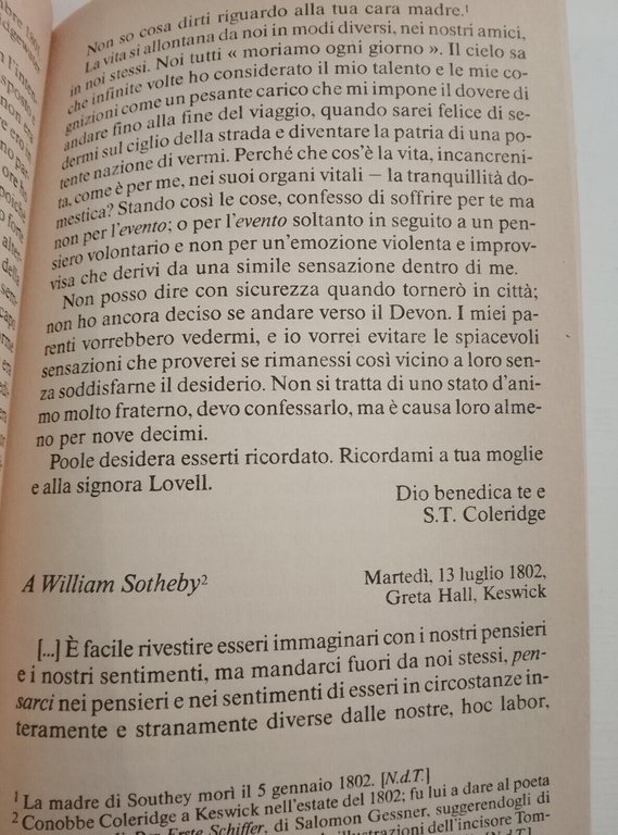 Il senso del sublime. Lettere 1794 - 1814 , Samuel …