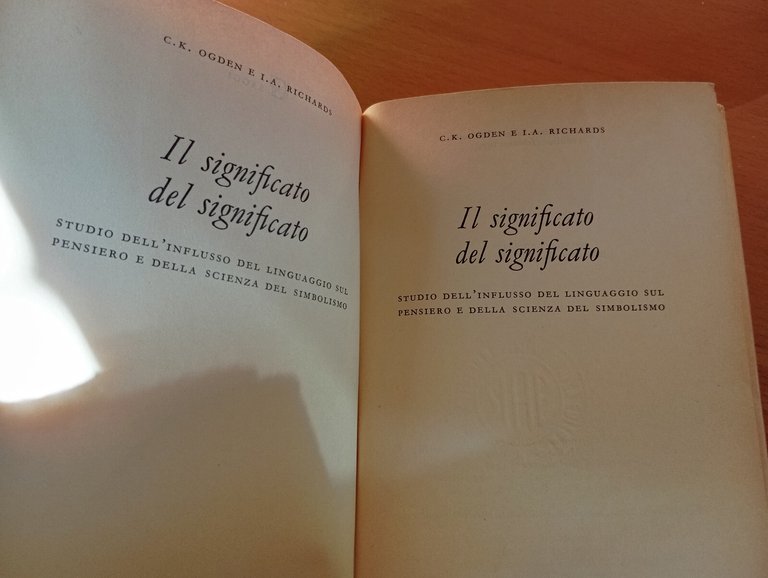 Il significato del significato, C. K. Ogden - I.A. Richards, …