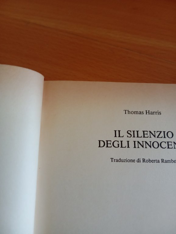 Il silenzio degli innocenti, Thomas Harris, Mondadori, 1989, prima edizione | Immagine Gallery 7