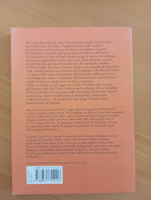 Il sistema di Stanislavskij, Mel Gordon, Marsilio, 1992