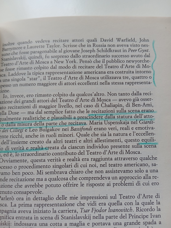 Il sogno di una passione, Lee Strasberg, Ubulibri, 1990