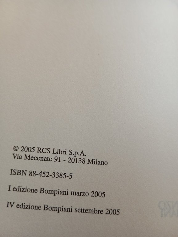 Il sopravvissuto, Antonio Scurati, Bompiani, 2005 | Immagine Gallery 7