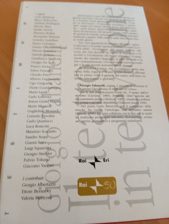 Il tatro in televisione, due volumi con cofanetto, Giorgio Tabanelli. …