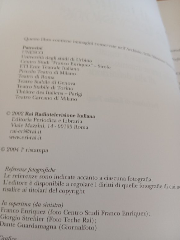 Il tatro in televisione, due volumi con cofanetto, Giorgio Tabanelli. …