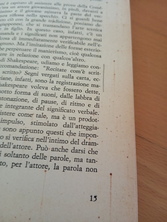 Il teatro e il suo spazio, Peter Brook, Feltrinelli, 1968