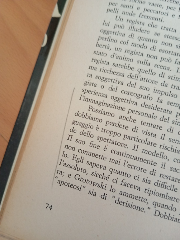 Il teatro e il suo spazio, Peter Brook, Feltrinelli, 1968